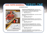 2024 Topps Series 1 Baseball MLB Hobby Box