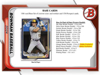 2024 Bowman Baseball MLB Hobby Box