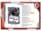 2024 Bowman Baseball MLB Hobby Box