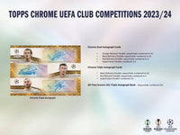 2023/24 Topps Chrome UEFA Club Competitions Soccer Hobby Box