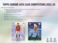 2023/24 Topps Chrome UEFA Club Competitions Soccer Hobby Box