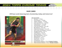 2024 Topps Chrome Tennis Hobby Box