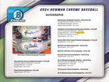 2024 Bowman Chrome Baseball MLB Hobby Box