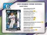 2024 Bowman Chrome Baseball MLB Hobby Box