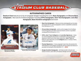 2024 Topps Stadium Club Baseball MLB Hobby Box