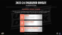 2023/24 Upper Deck Engrained Hockey NHL Hobby Box