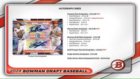 2024 Bowman Draft Baseball MLB Hobby Jumbo Box